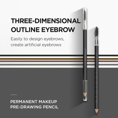 Niestandardowe prywatne narzędzia do makijażu permanentnego Długotrwały ołówek do brwi